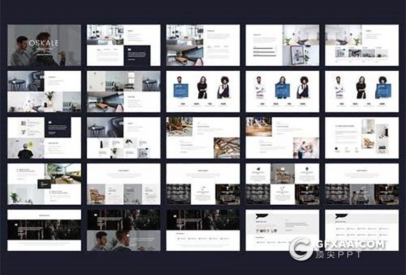 70页简约清新风格商务通用keynote模板 - 顶尖PPT