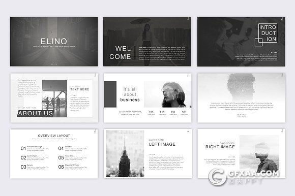 61页创意版式设计商务通用高逼格PPT模板 - 顶尖PPT