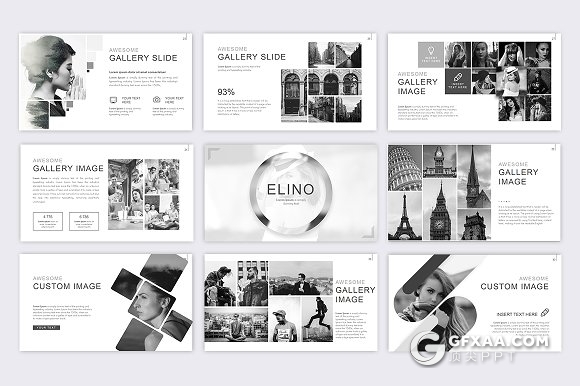 61页创意版式设计商务通用高逼格PPT模板 - 顶尖PPT