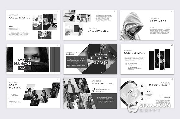 61页创意版式设计商务通用高逼格PPT模板 - 顶尖PPT