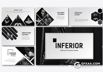 黑色艺术风格团队人物介绍keynote模板 - 顶尖PPT