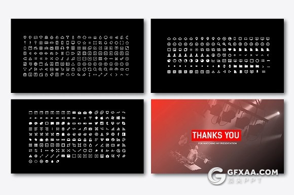 黑色大气图片展示团队介绍PPT模板 - 顶尖PPT