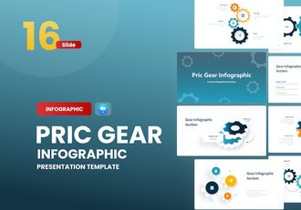 创意齿轮信息图形keynote模板 - 顶尖PPT