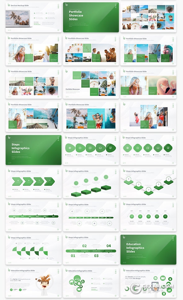 213页精致图形设计国外高端keynote模板10种配色 - 顶尖PPT