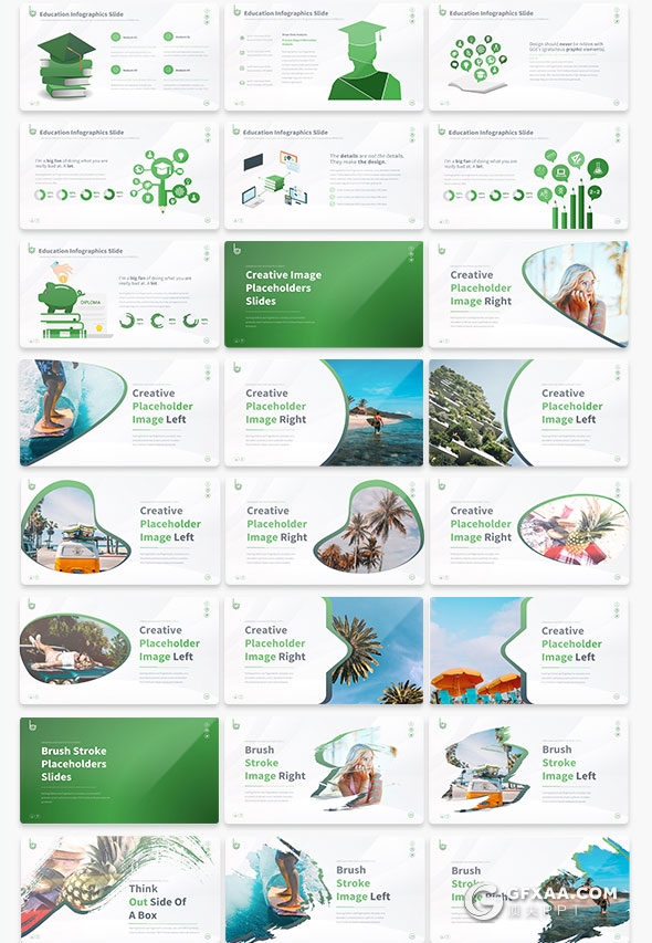 213页精致图形设计国外高端keynote模板10种配色 - 顶尖PPT