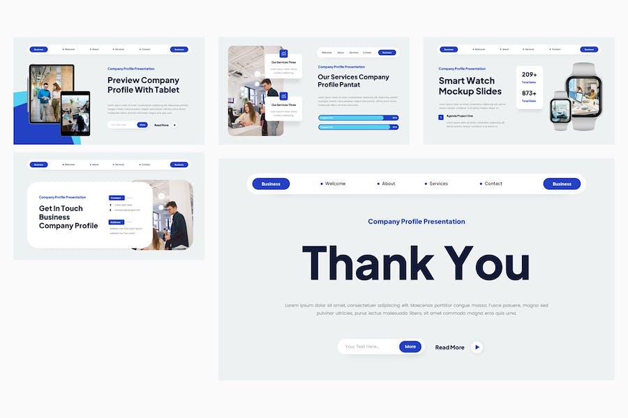 企业公司简介商务介绍Keynote模板 - 顶尖PPT
