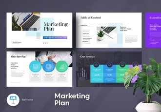 营销计划执行方案Keynote模板 - 顶尖PPT