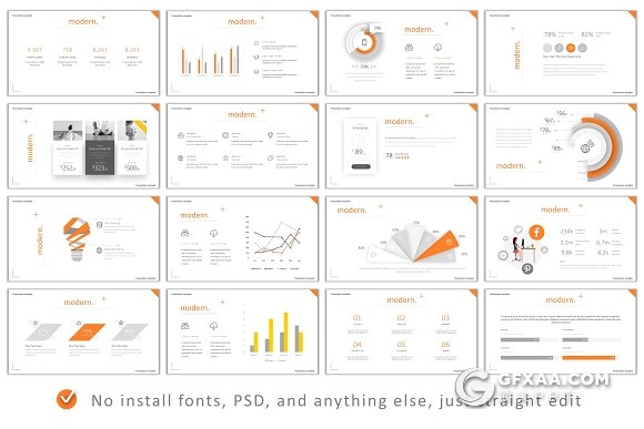 87页精致图形设计商务多用途PPT模板 - 顶尖PPT