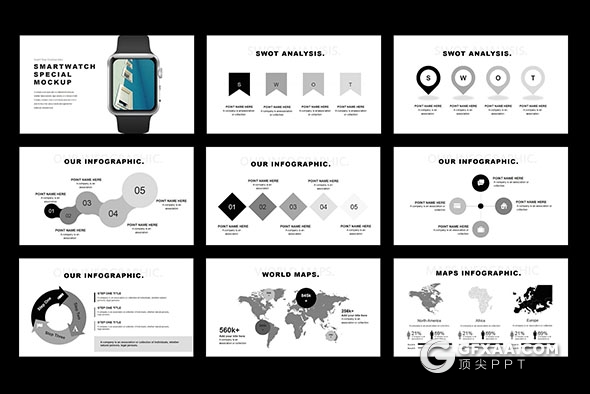 80页极简文艺风格图片展示keynote模板 - 顶尖PPT