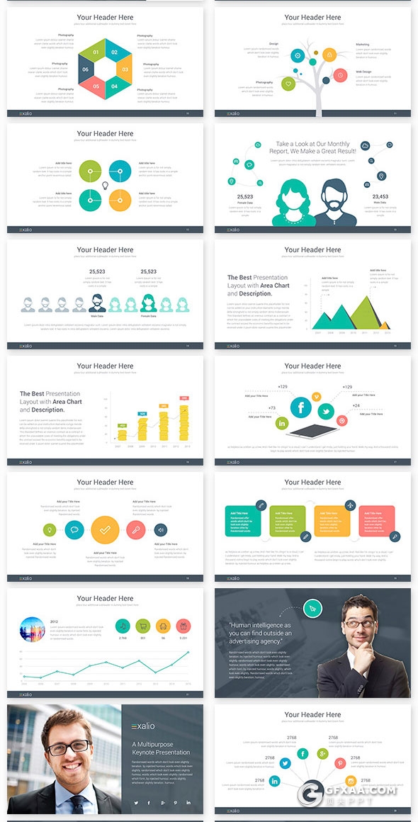 135页企业集团介绍精美商务风格keynote模板 - 顶尖PPT