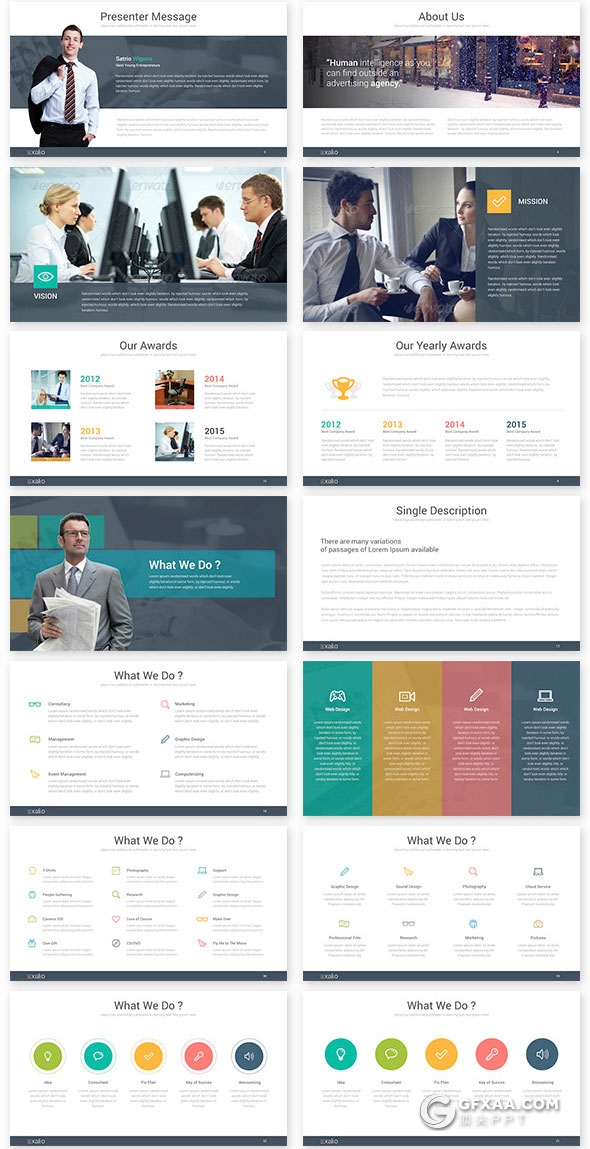 135页企业集团介绍精美商务风格keynote模板 - 顶尖PPT