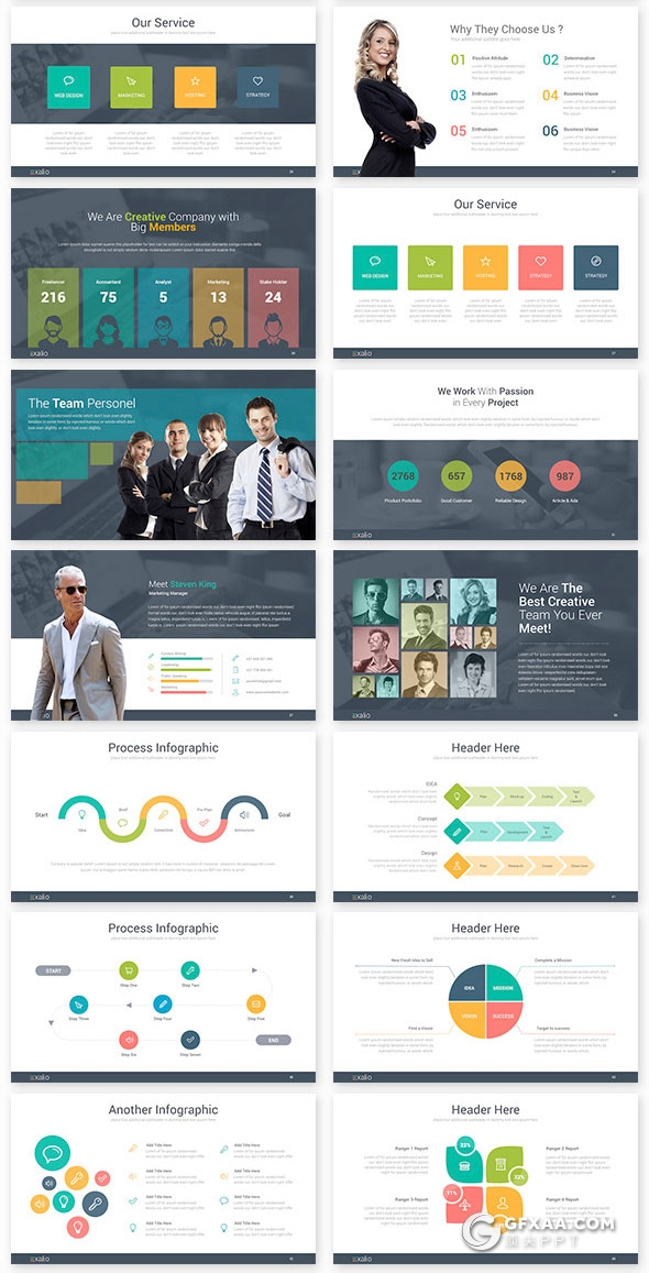 135页企业集团介绍精美商务风格keynote模板 - 顶尖PPT