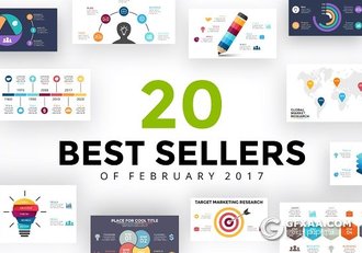 20页6种格式精美立体创意图形PPT模板 - 顶尖PPT