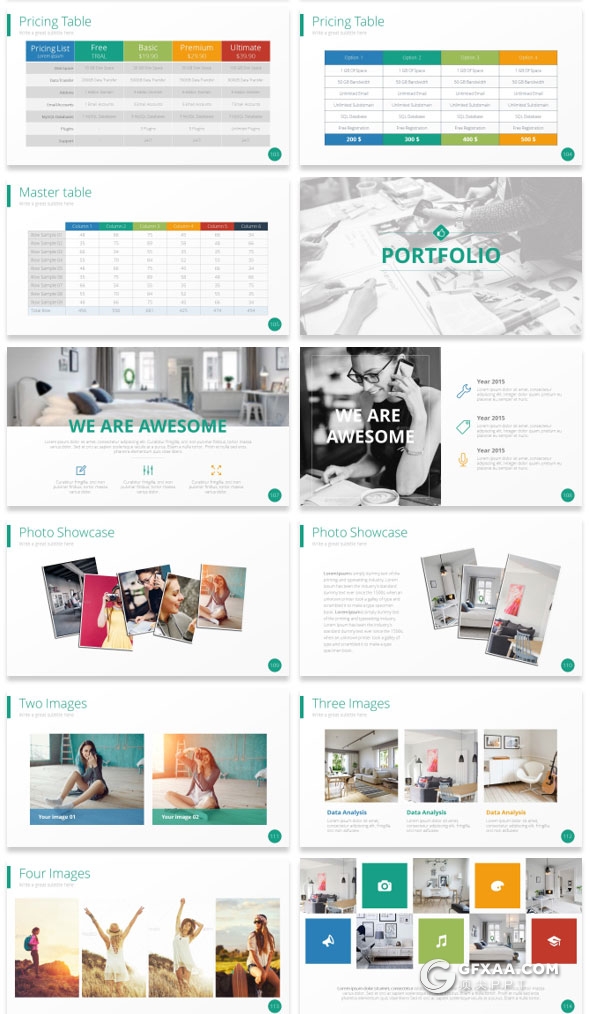 131页卡通人物商务风格PPT模板多种配色设计 - 顶尖PPT