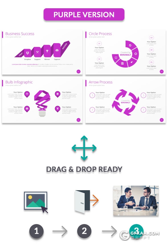 131页卡通人物商务风格PPT模板多种配色设计 - 顶尖PPT