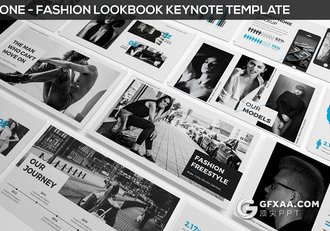 20页时尚杂志风格keynote模板3种配色 - 顶尖PPT