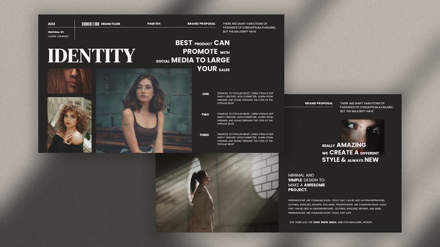 高级复古品牌建设项目提案Keynote模板 - 顶尖PPT