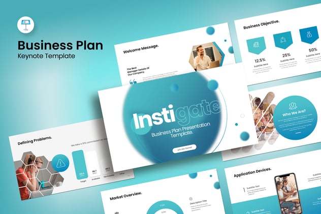 商业计划keynote演讲模板 - 顶尖PPT