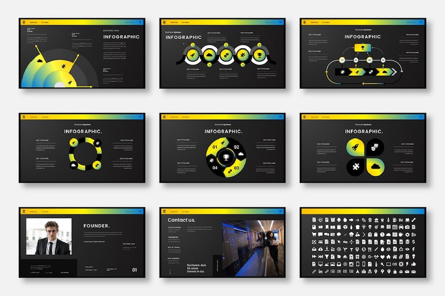 商业计划企业合作团队介绍keynote模板 - 顶尖PPT