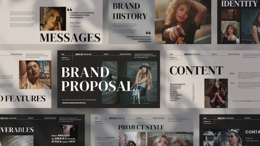 高级复古品牌建设项目提案Keynote模板 - 顶尖PPT