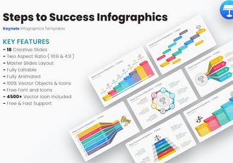 成功步骤实现路径规划指导Keynote模板 - 顶尖PPT