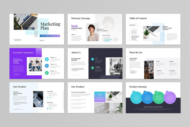 营销计划执行方案Keynote模板 - 顶尖PPT