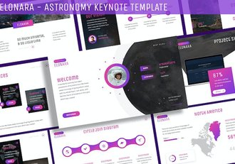 天文学科普教育课程Keynote模板 - 顶尖PPT