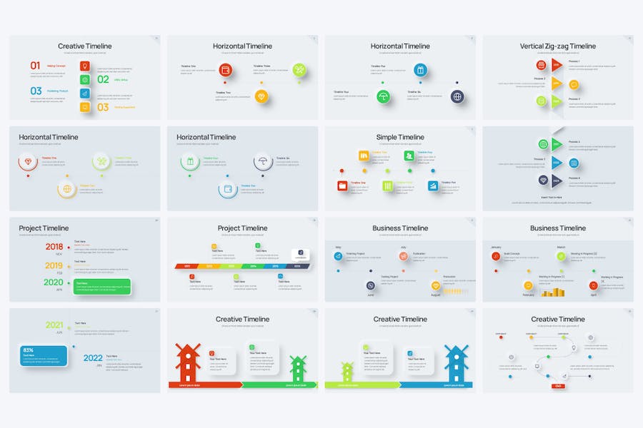 创意火箭商务数据分析图形图表keynote模板 - 顶尖PPT