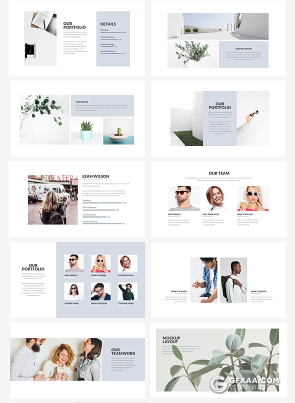 75页简约文艺风格PPT模板 - 顶尖PPT