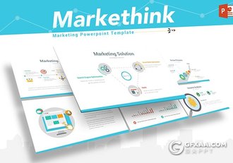 20页卡通风格创意图形商务keynote模板 - 顶尖PPT