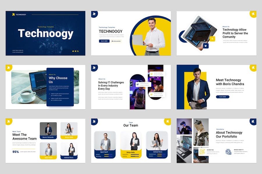 人工智能技术应用讲述知识传播展示PPT模板 - 顶尖PPT