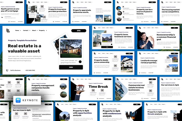 房地产项目讲述方案展示销售推介策略Keynote模板 - 顶尖PPT