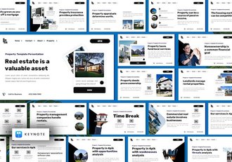 房地产项目讲述方案展示销售推介策略Keynote模板 - 顶尖PPT