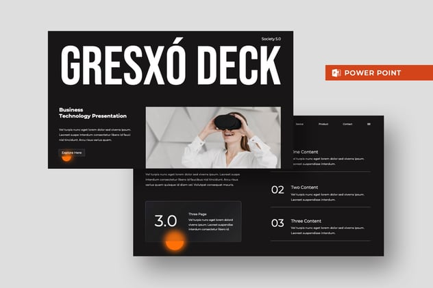 黑橙配色公司简介PPT模板 - 顶尖PPT