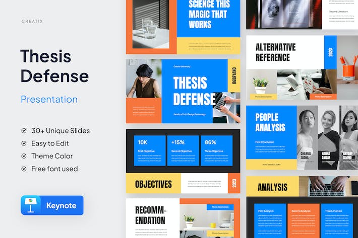 创意论文答辩学术研究展示Keynote模板 - 顶尖PPT