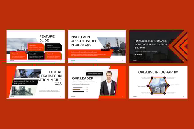 石油能源行业项目方案PPT模板 - 顶尖PPT