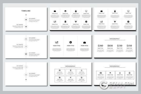 80页黑色时尚流行杂志风格PPT模板 - 顶尖PPT
