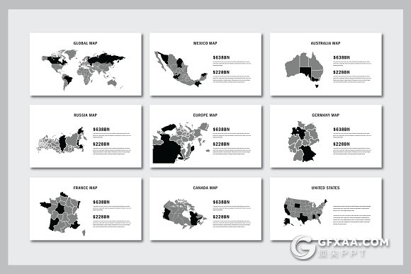 80页黑色时尚流行杂志风格PPT模板 - 顶尖PPT
