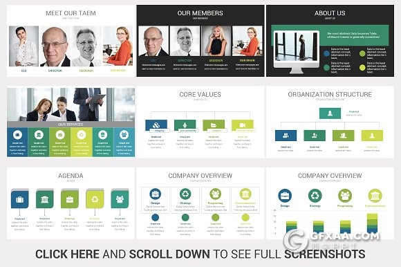 100页多种图形图表商务多用途PPT模板 - 顶尖PPT