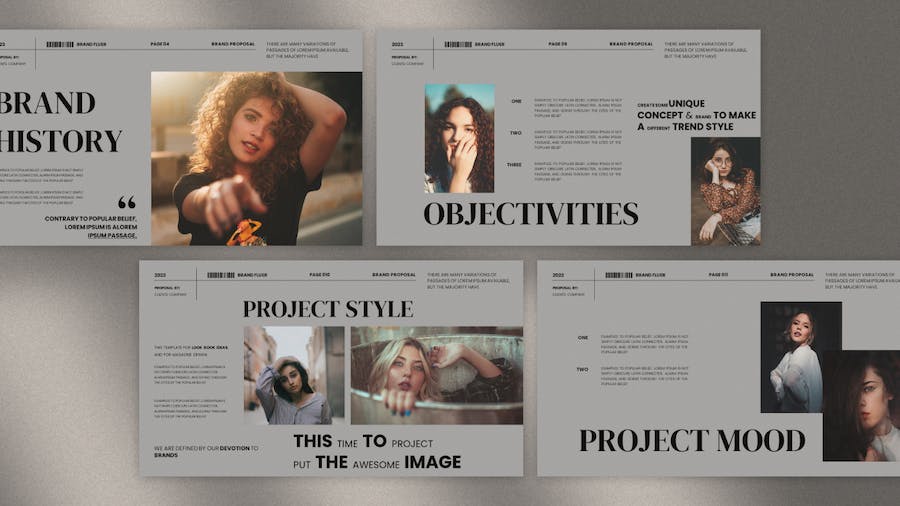 高级复古品牌建设项目提案Keynote模板 - 顶尖PPT