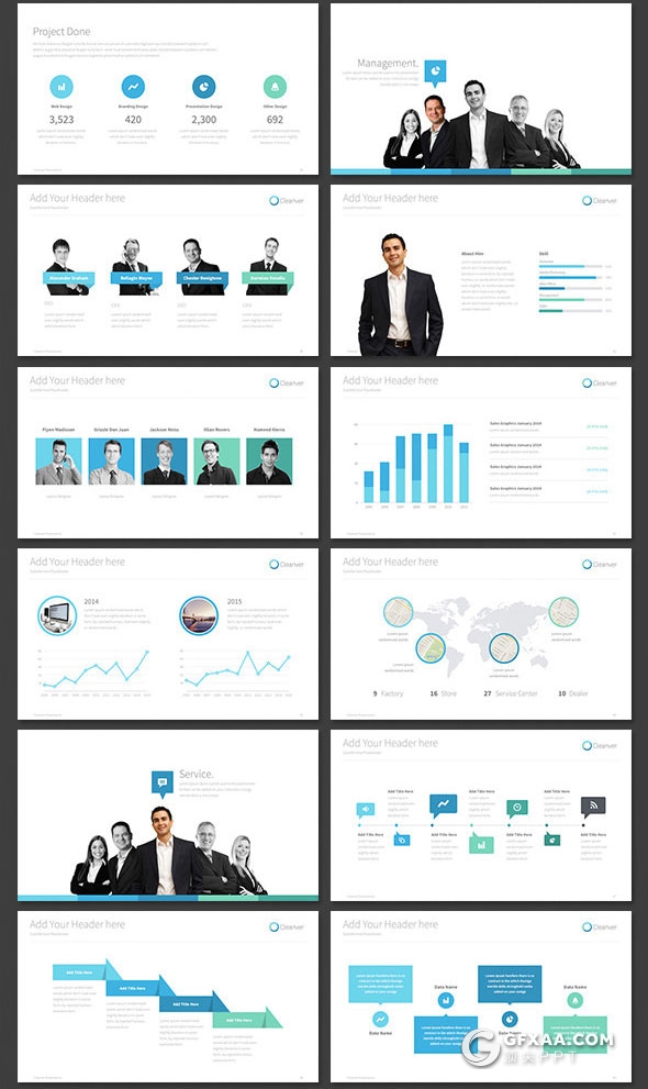 100多页企业介绍工作总结计划keynote模板 - 顶尖PPT