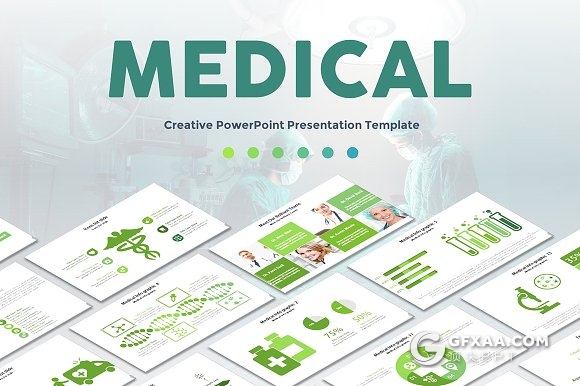91页医疗医学研究分析PPT模板 10种配色主题 - 顶尖PPT
