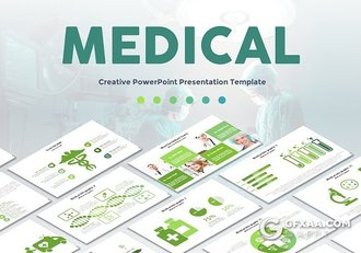 91页医疗医学研究分析PPT模板 10种配色主题 - 顶尖PPT