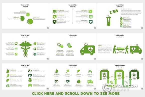 91页医疗医学研究分析PPT模板 10种配色主题 - 顶尖PPT
