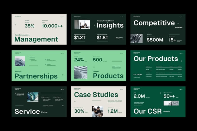 极简主义公司简介keynote模板 - 顶尖PPT