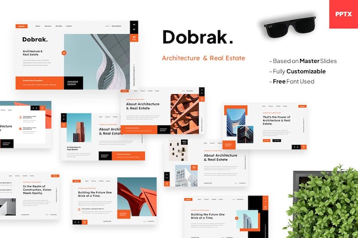 建筑设计房地产项目介绍PPT模板 - 顶尖PPT