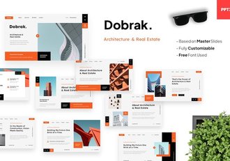 建筑设计房地产项目介绍PPT模板 - 顶尖PPT