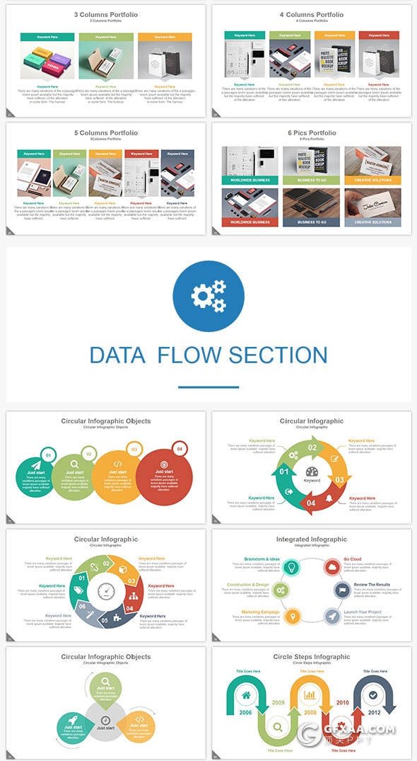 300页高逼格国外PPT模板20种主题配色 - 顶尖PPT