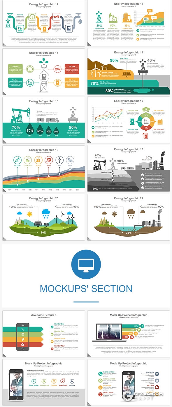 300页高逼格国外PPT模板20种主题配色 - 顶尖PPT