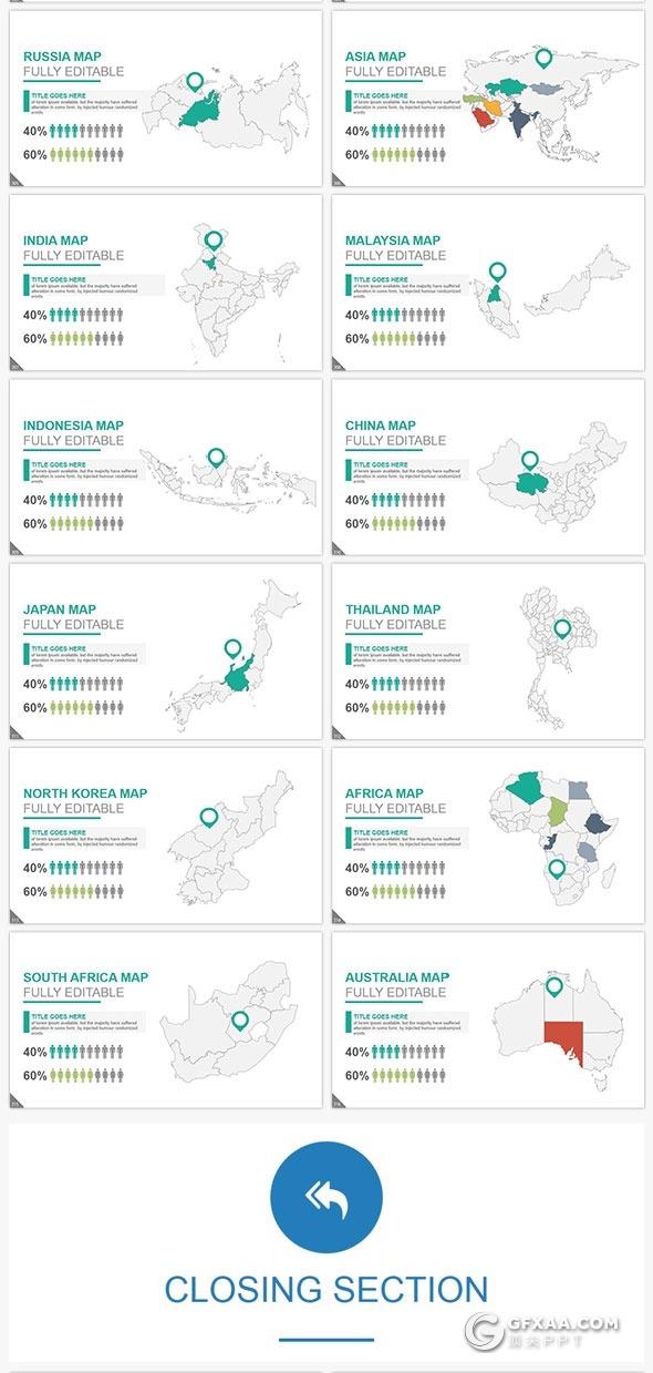 300页高逼格国外PPT模板20种主题配色 - 顶尖PPT